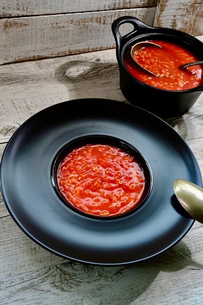 Potage de tomates à l'Alphabet